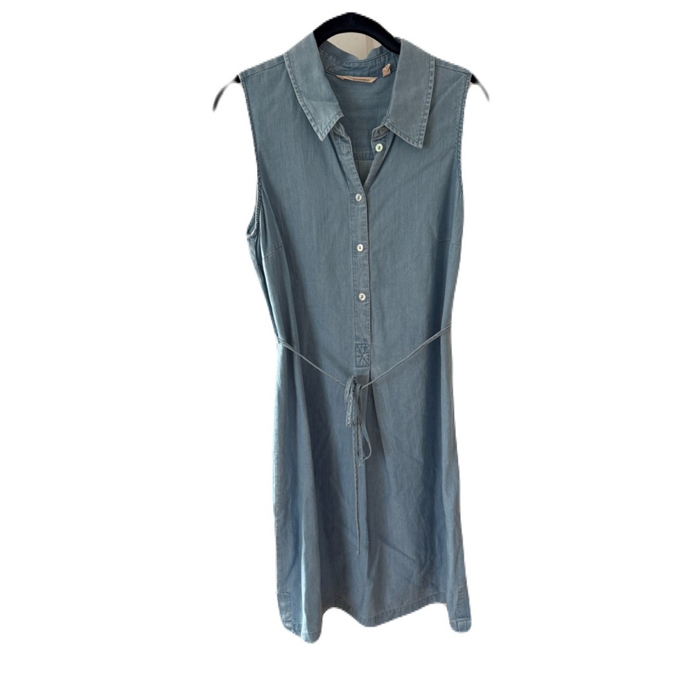 Soft Surroundings Sleeveless Denim Midi Dress